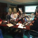 The workshop on the electronic system of the monitoring and evaluation framework for SRH integration in PHC.
