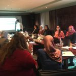 The workshop on the electronic system of the monitoring and evaluation framework for SRH integration in PHC.