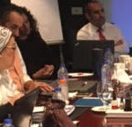 The workshop on the electronic system of the monitoring and evaluation framework for SRH integration in PHC.